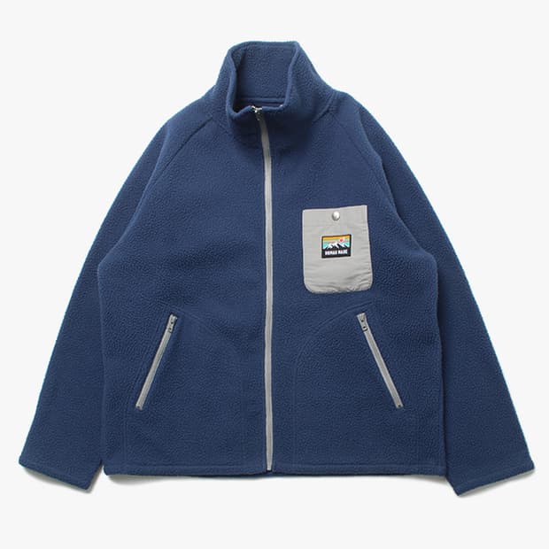  HUMAN MADE "Blue Fleece Jacket"