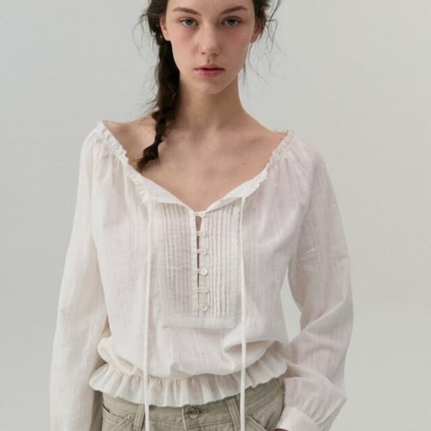 더바넷 pleatib 블라우스