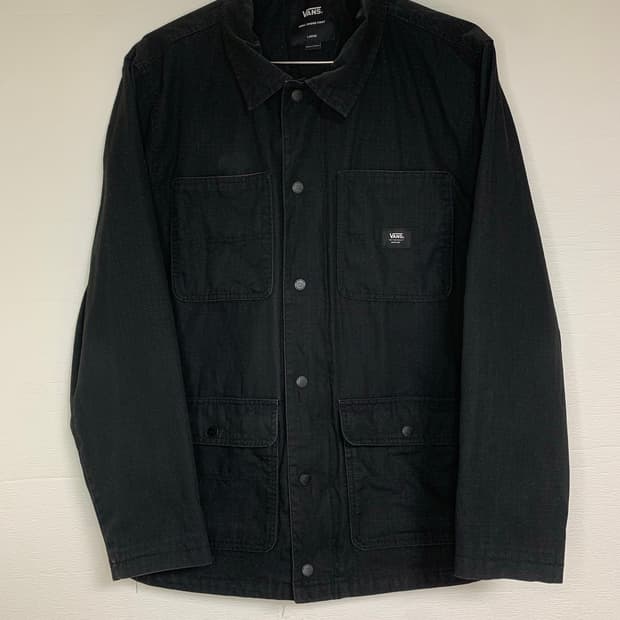 반스 드릴 초어 코트 블랙 L