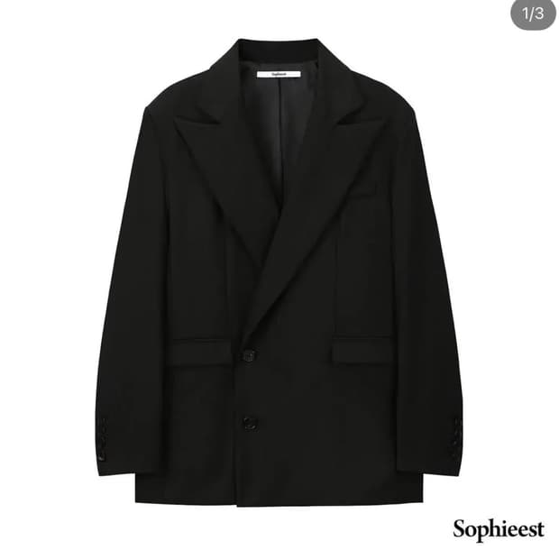 소피에 블레이저 자켓 블랙 