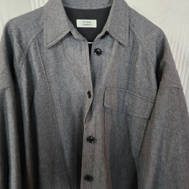 톰보이 오버핏 셔츠남방 