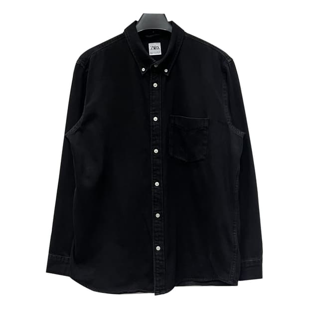 ZARA 자라 흑청 셔츠 남방 XL