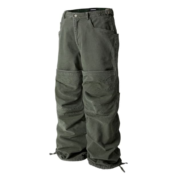 로어링라드 워시드 플립 니 팬츠 m