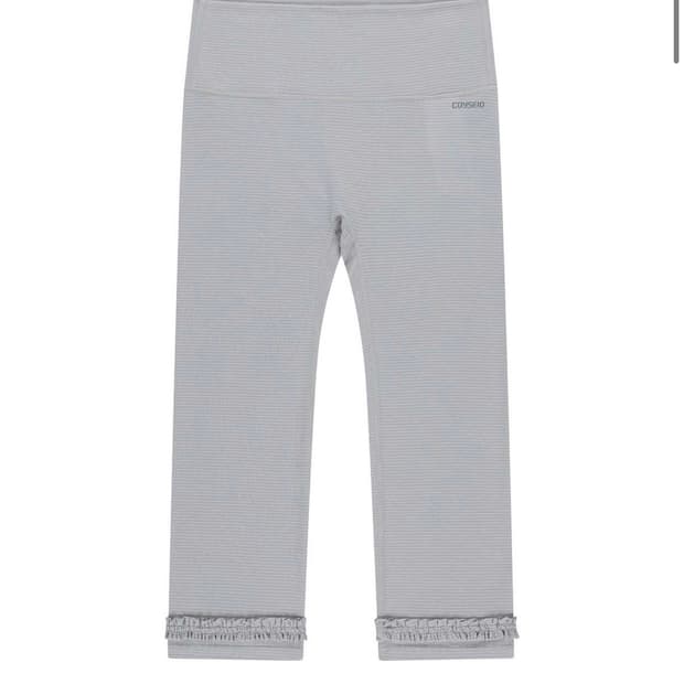 코이세이오STRIPE ROUGH LEGGINGS LIGHT GREY