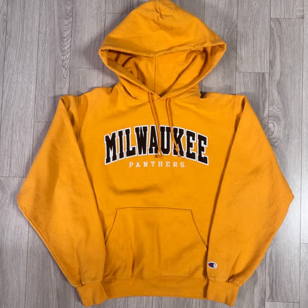 챔피온 밀워키 후드 티셔츠 옐로우