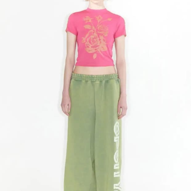 오픈와이와이 스웻팬츠 그린