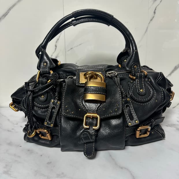 [A 정품] 끌로에 패딩턴 숄더백 블랙 라지