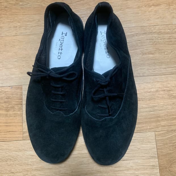 레페토 지지 블랙 스웨이드 41