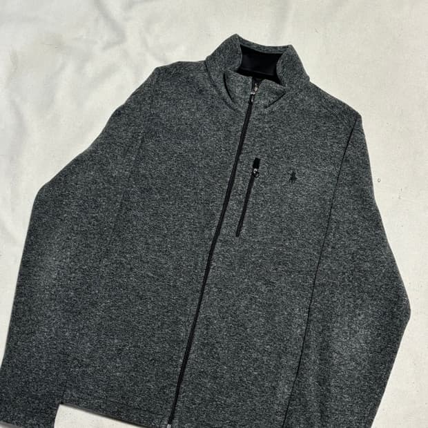 M 폴로랄프로렌 블랙 포니 챠콜 플리스 자켓