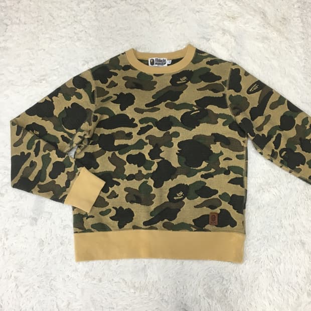 베이프 여성 카모 맨투맨 DD27