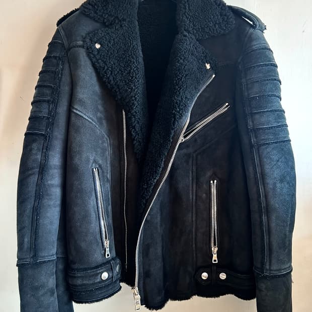 발망 무스탕 자켓