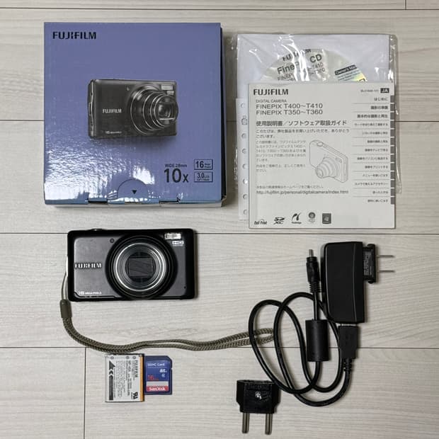 후지필름 파인픽스 T400 빈티지 디카 디지털카메라 블랙