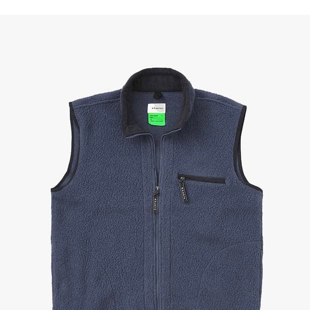 카키스 쉐르파 베스트 네이비