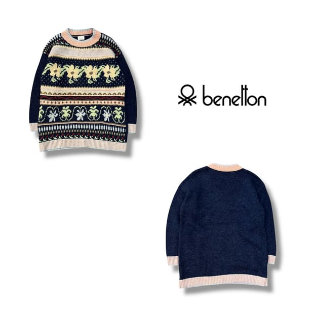  베네통 에스닉 울 니트 y13894