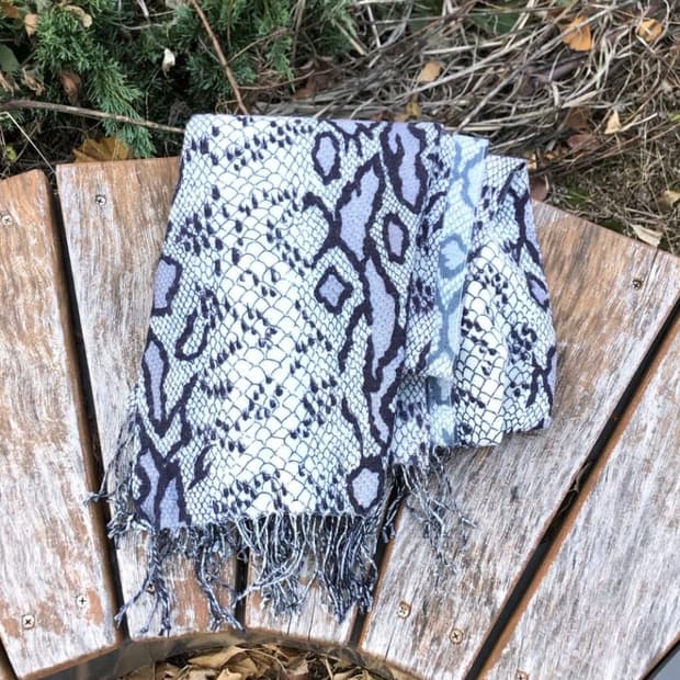 빈티지 파에톤 뱀피 머플어