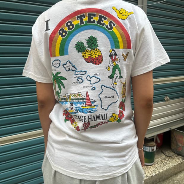 88 Tees Hawaii logo print cotton T-shirt