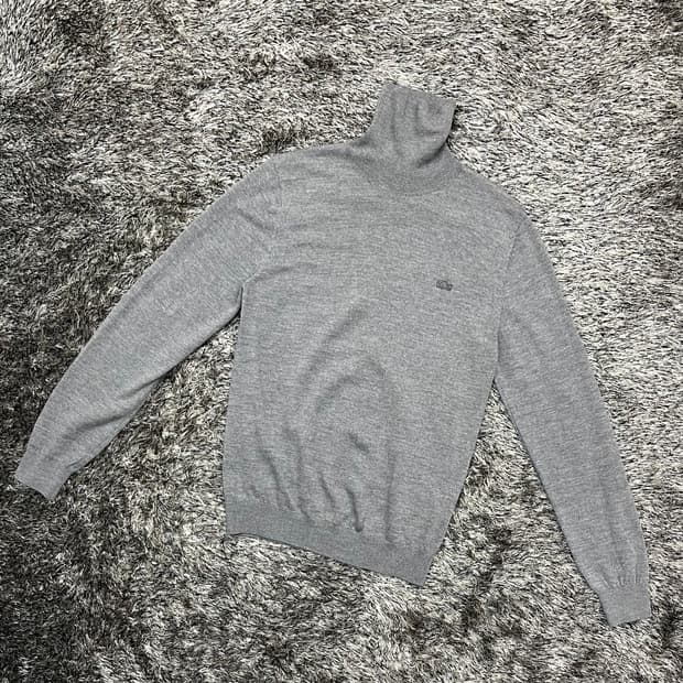 라코스테 여성 울 100% 목폴라 니트 (3)