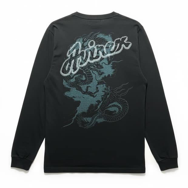 Avirex Dragon Printing Long Sleeve