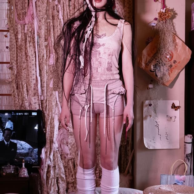 rosakittevine 그런지 레이어드 쇼츠