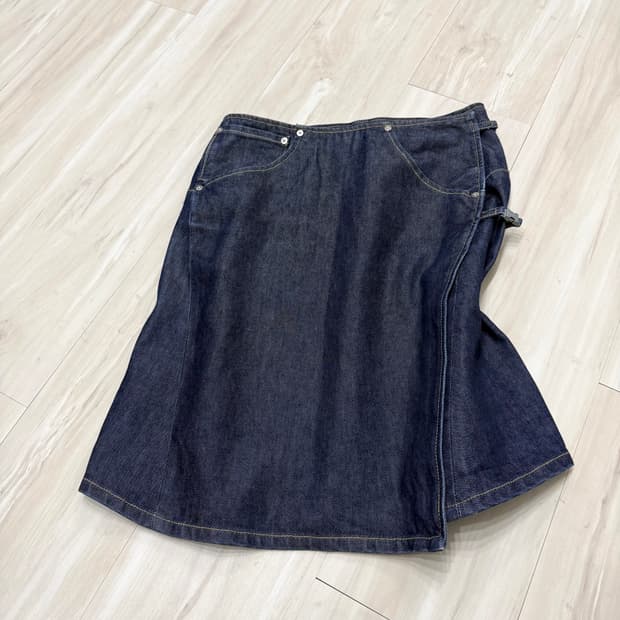 Levis engineered jean midi skirt