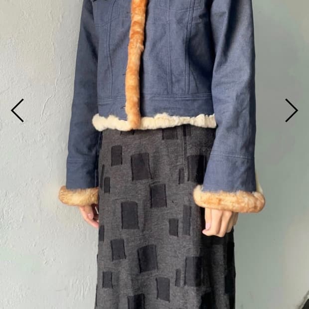 파예 Fayeseoul 데님 퍼 버튼 자켓 Denim fur jacket