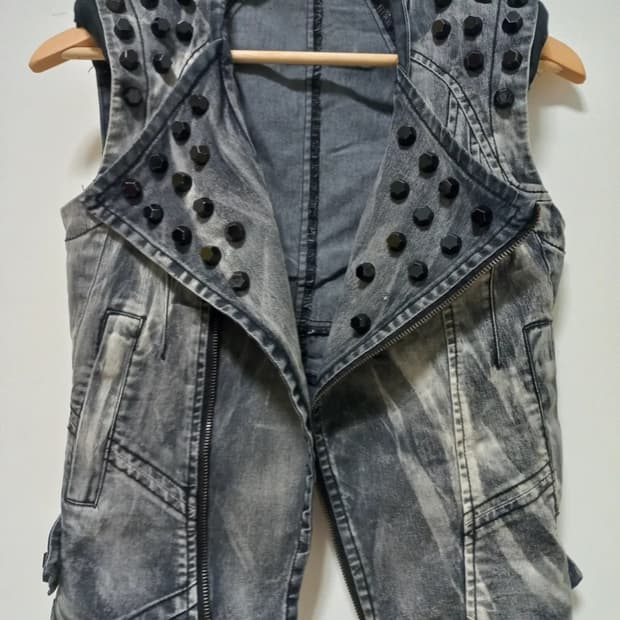 Y2k denim vest