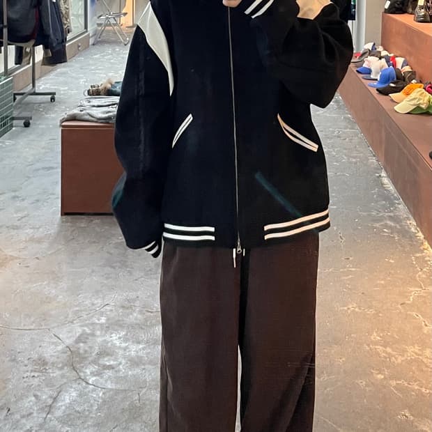 레테르코모 빅 어워드 스타디움 울 바시티 자켓 H843