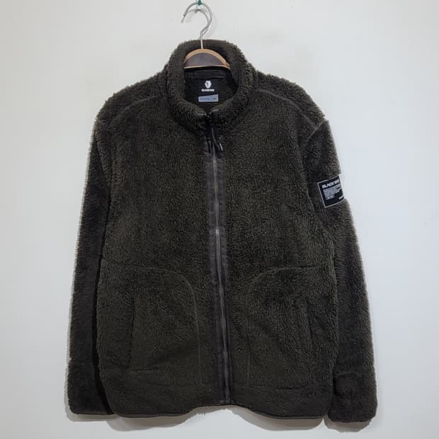 (100) 블랙야크 플리스 점퍼 진카키 뽀글이 후리스 자켓 