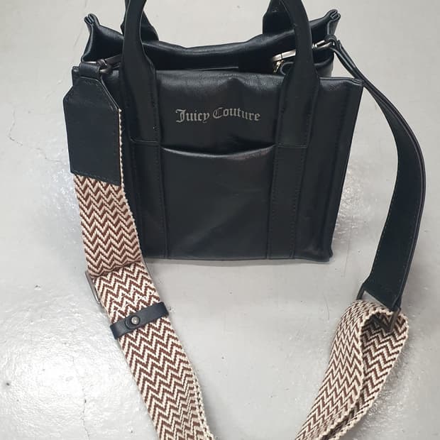 쥬시꾸뛰르 블랙 미니 토트 크로스백