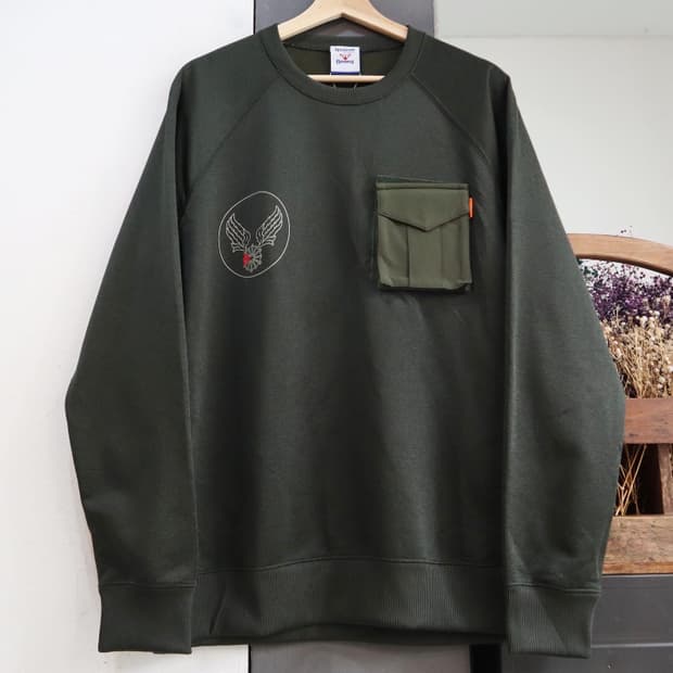 리복x빔즈 원포켓 맨투맨