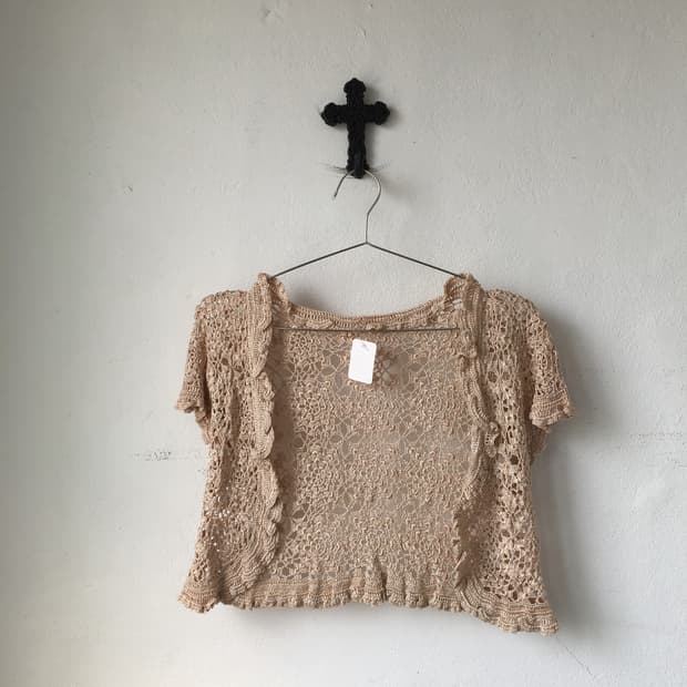 Crochet open cardigan