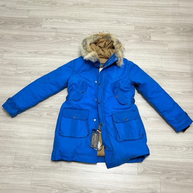PENDLETON 후드 퍼 파카 블루