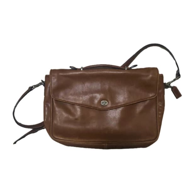Old Coach 레더 메신저 백