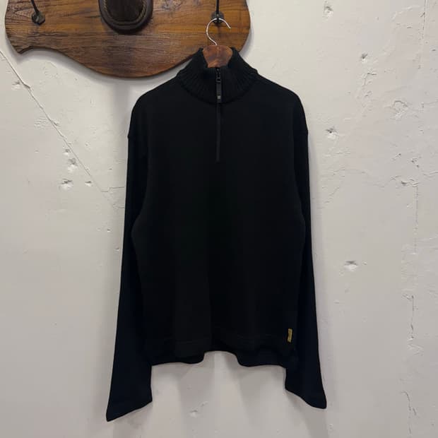 M) Italy Armani Jeans Half Zip Knit Swea