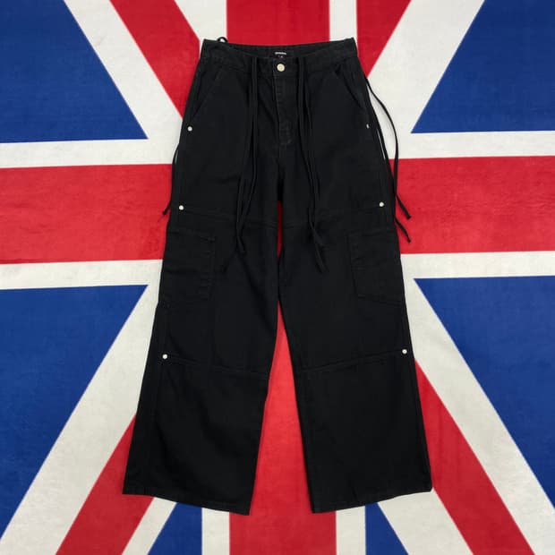 다이애그널 와이드팬츠 여성 S