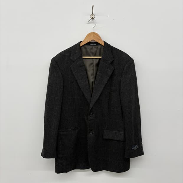 모다 디 이탈리아 헤링본 캐시미어 자켓 남성 XL