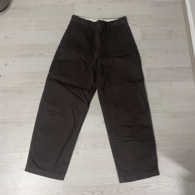 73) 유니클로U 와이드핏 치노팬츠 다크브라운