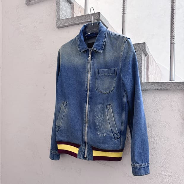 JW Anderson 리브 데님 블루종