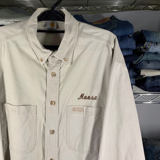 [XL] 칼하트 워크셔츠 베이지