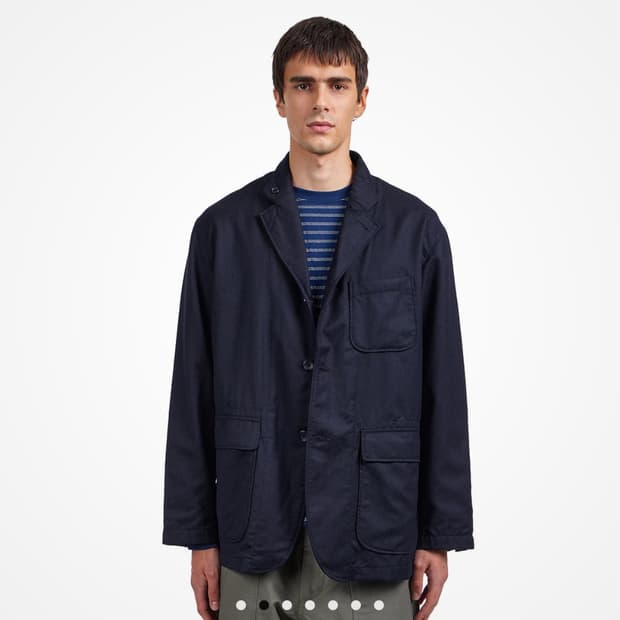 엔지니어드가먼츠 하이카운트트윌 로이터 자켓 네이비 S