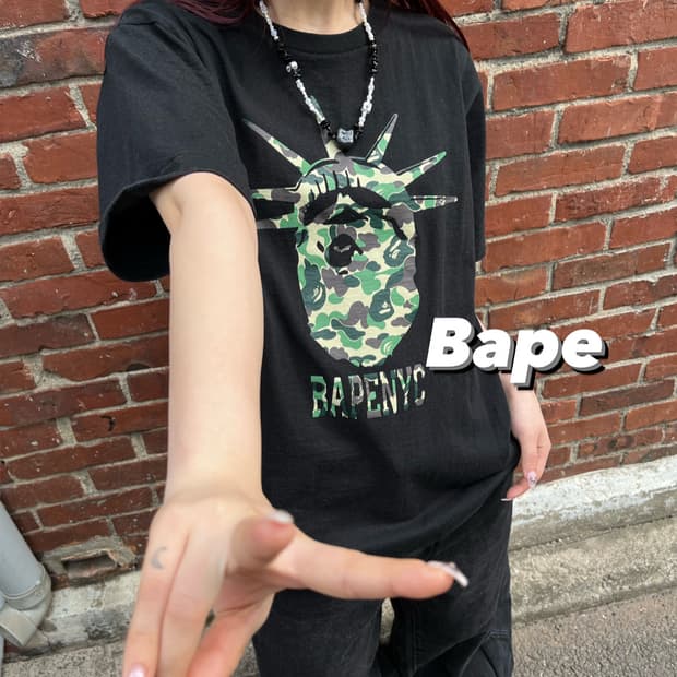 베이프 뉴욕 반팔탑