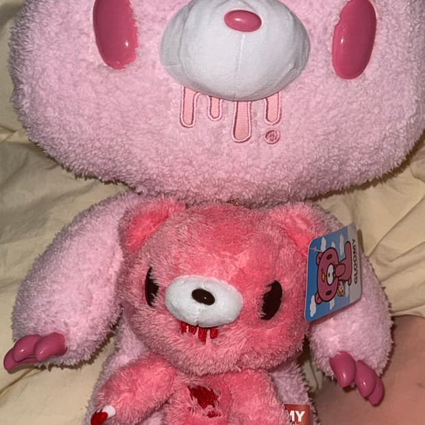 세트)글루미베어 인형 딸기우유 인형키링