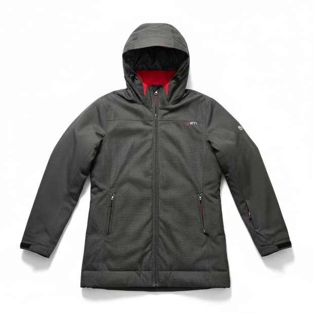 YETI 여성 후드 패딩 점퍼 그레이 L