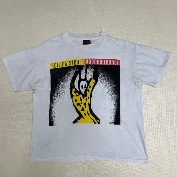 90s 롤링스톤즈 Voodoo Lounge 빈티지 반팔 티셔츠 XL
