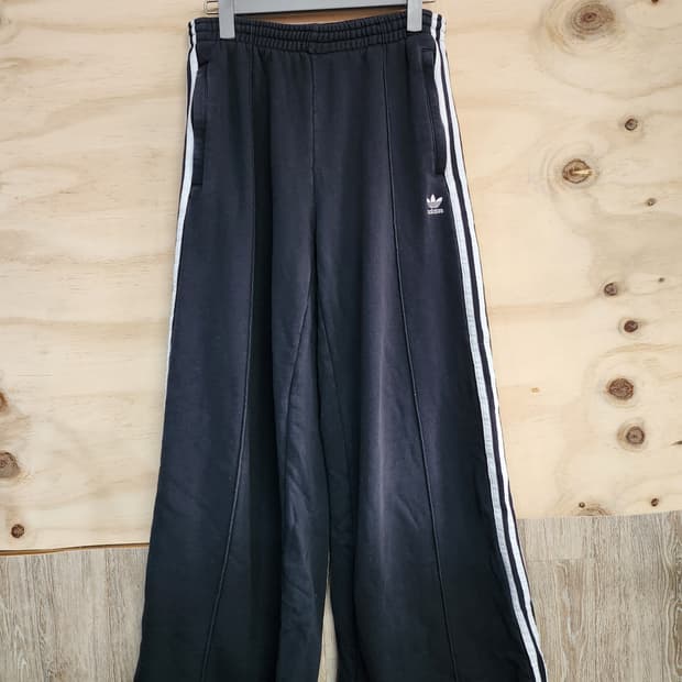 835) 아디다스 우먼스 오리지널 3S 루즈핏 프렌치 테리 와이드팬츠