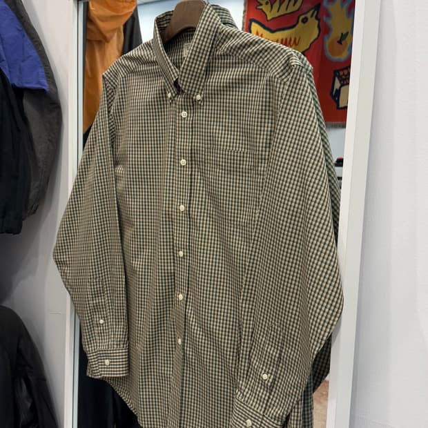 00s L.L.Bean 엘엘빈 링클 체크 셔츠
