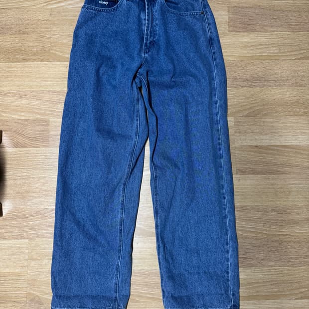 오베이 빅위그 베기 데님 라이트 인디고