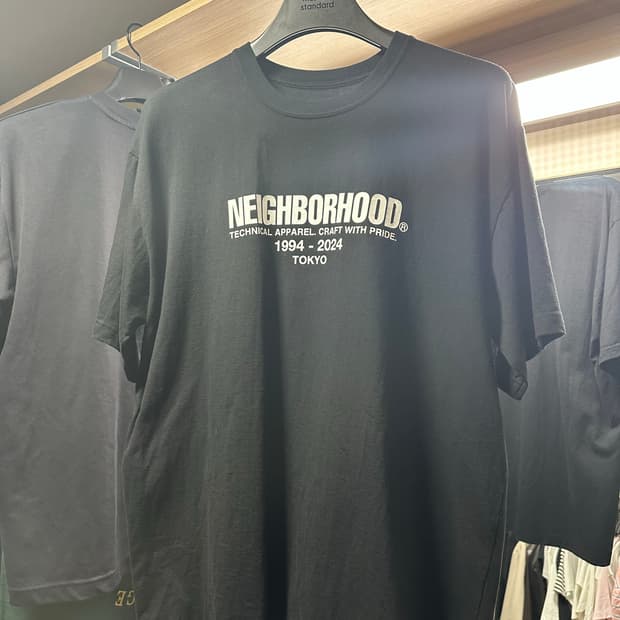 L 네이버후드 반팔티셔츠 블랙