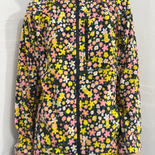 columbia flower fleece zipup
