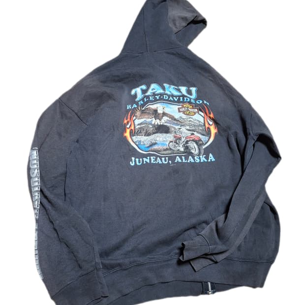 00s 할리데이비슨 알래스카 주노 후드집업